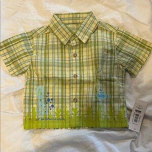 Plaid Button-Down Kids Shirt